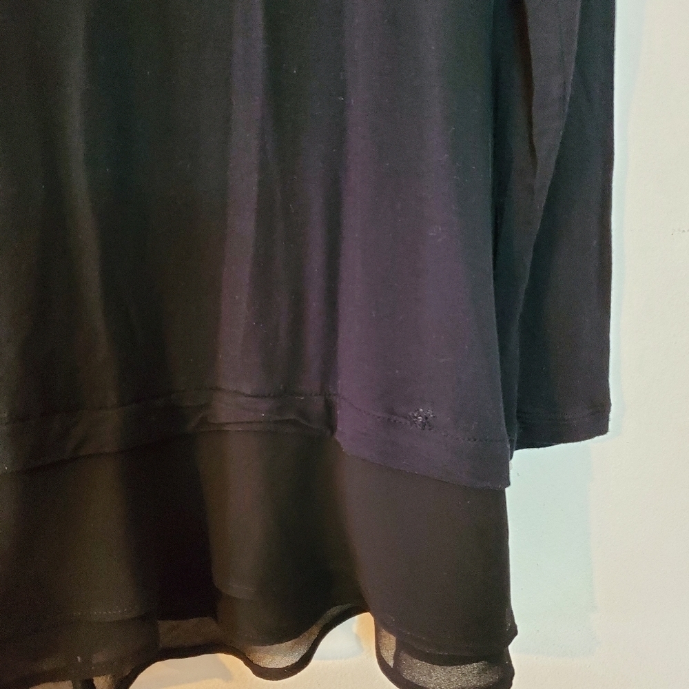 LOGO by Lori Goldstein tunic length cardigan size small - Picture 10 of 12
